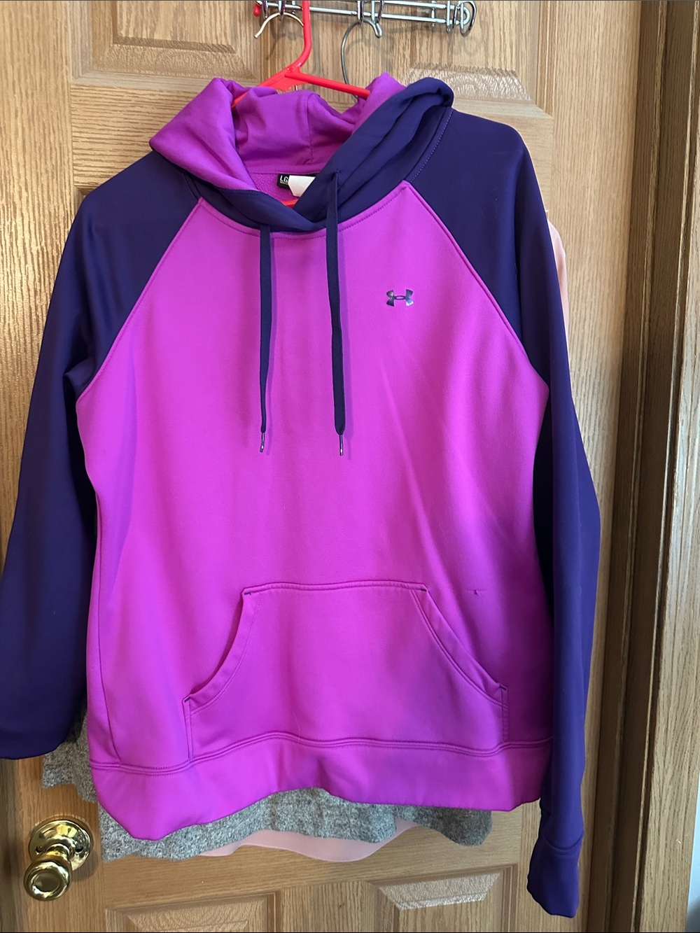 Under Armour Fuchsia and Purple Pullover Hoodie